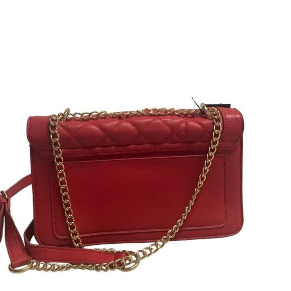 BADGLEY MISCHKA Women’s Red Crossbody Studded Quilted New With Tags 8.5X3X6.5 - Picture 4 of 12
